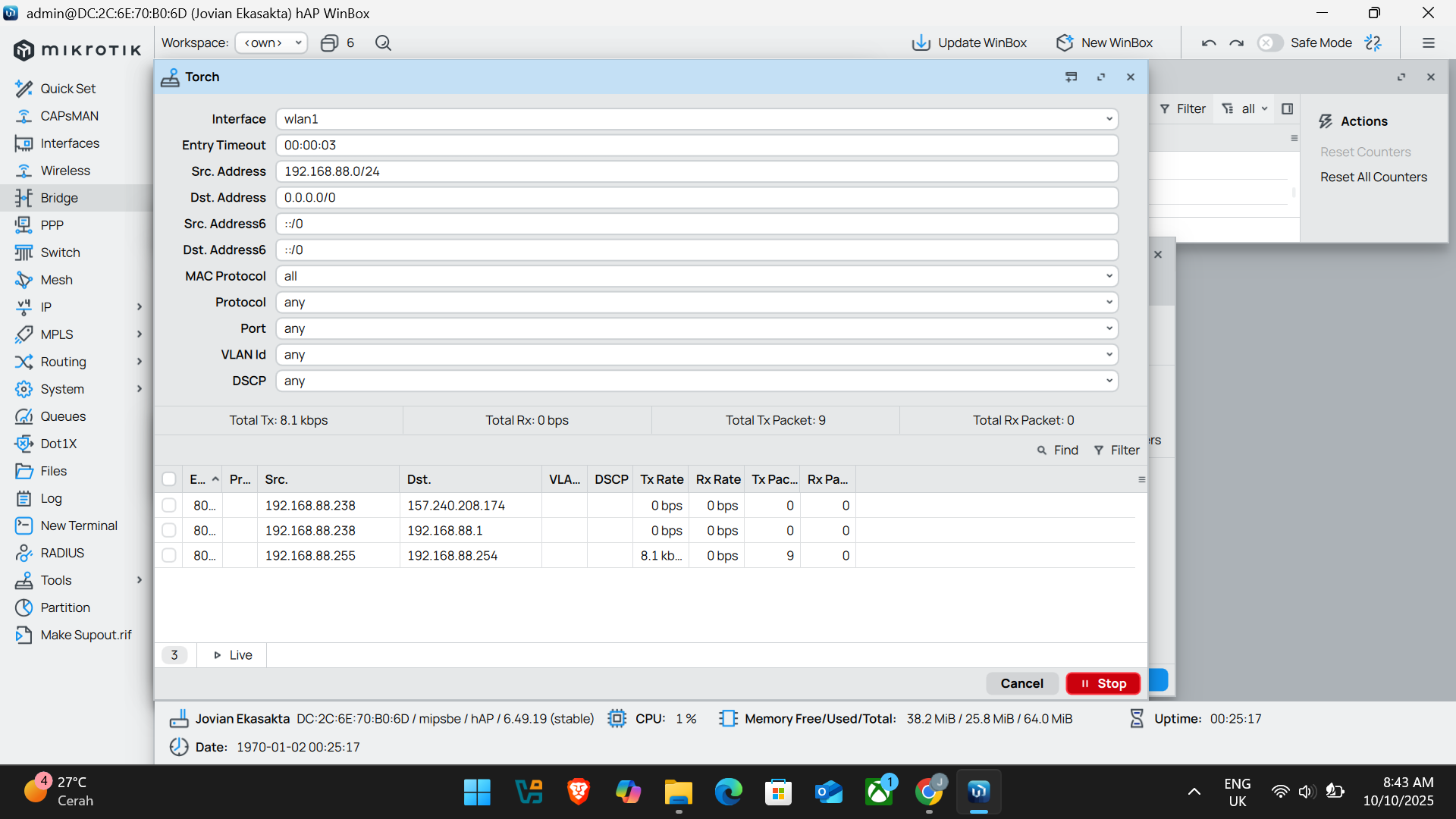 SERVICE IP pada MikroTik RouterOS